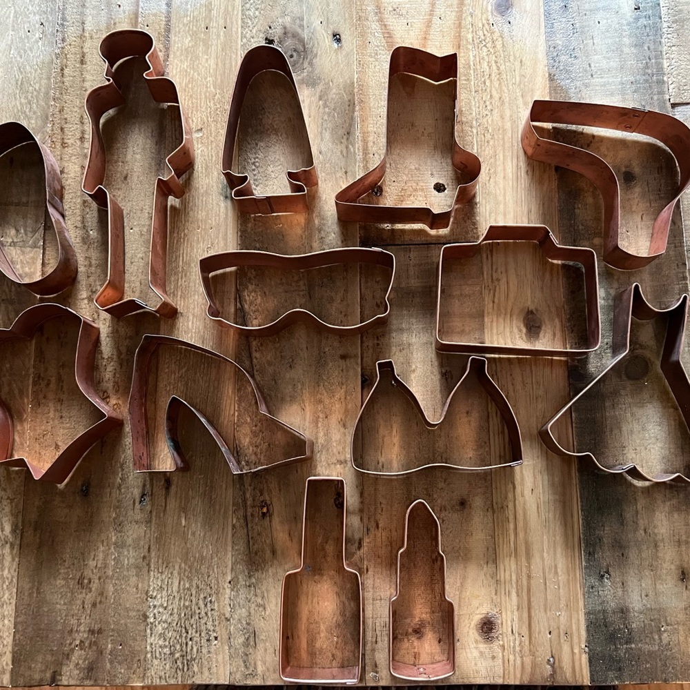 Copper cookie cutters